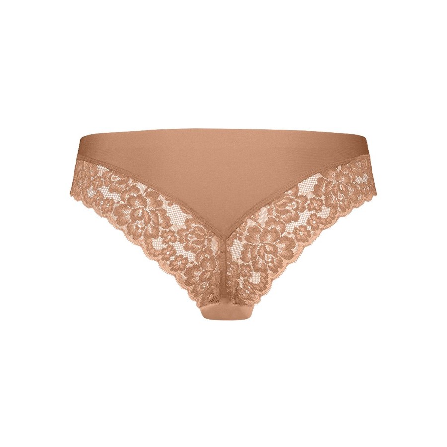 Dames Tencate Dames Slips | Brazilian Met Kant Hazelnut