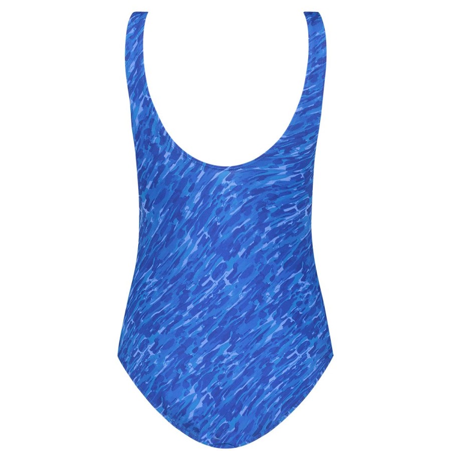 Dames Tencate Zwempakken | Badpak Soft Cup Paint Stripes Blue