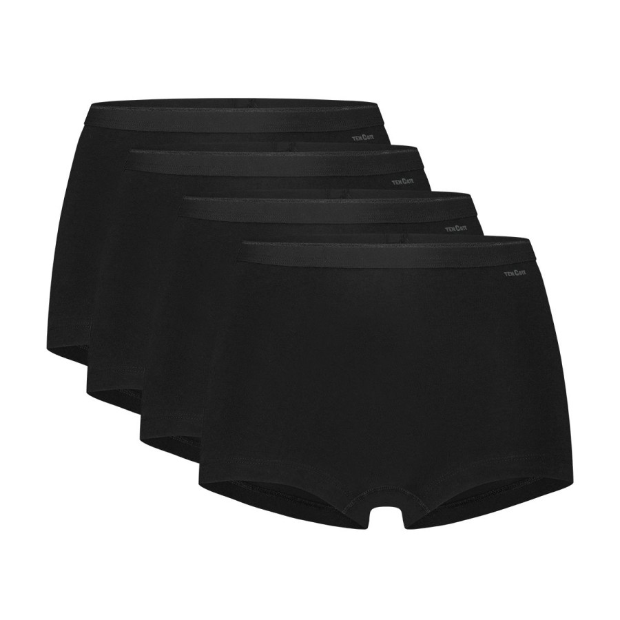 Dames Tencate Dames Slips | Shorts Zwart 4 Pack