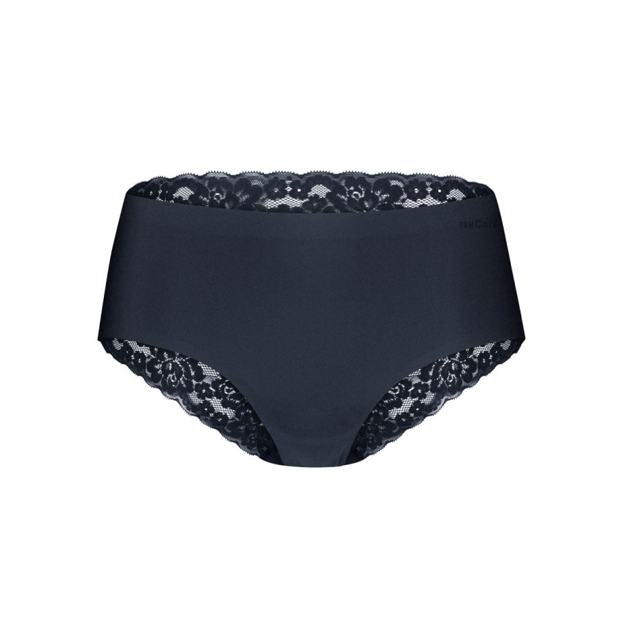 Dames Tencate Dames Slips | Hipster Met Kant Dark Navy