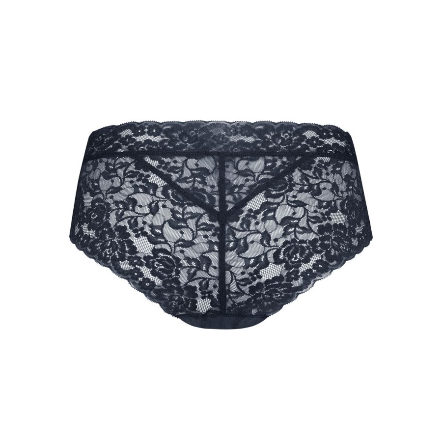 Dames Tencate Dames Slips | Hipster Met Kant Dark Navy