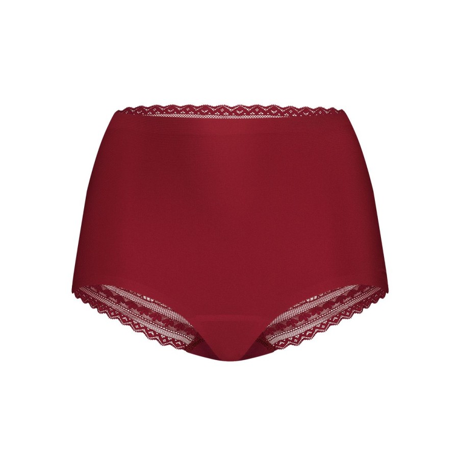 Dames Tencate Dames Slips | Maxi Met Kant Beet Red