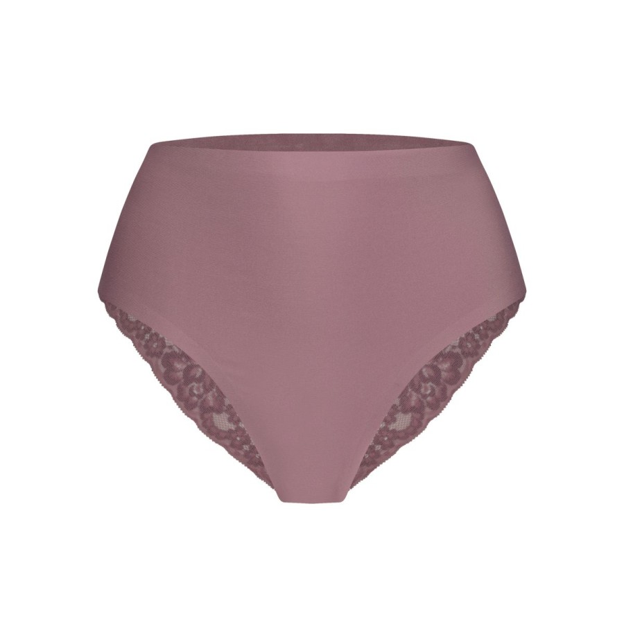 Dames Tencate Dames Slips | High Waist Brazilian Lace Grape