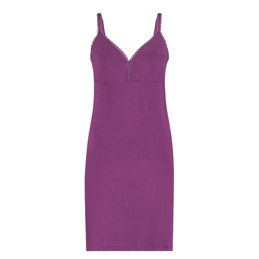 Dames Tencate Onderjurken | Spaghetti Top Lace Purple