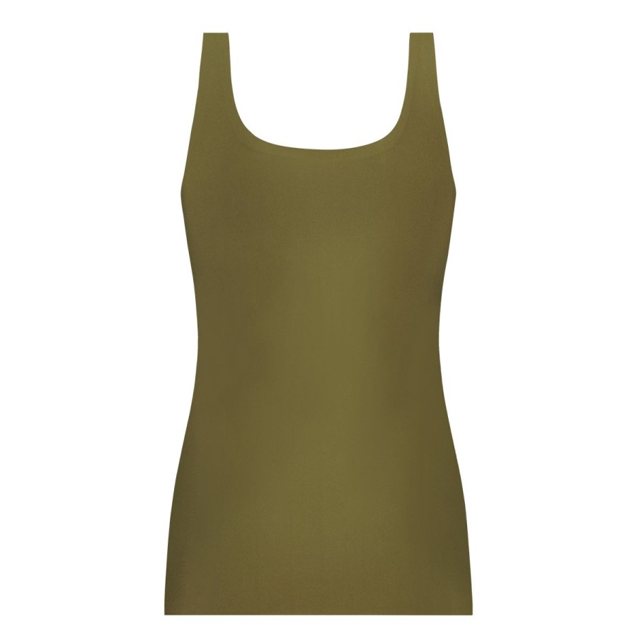 Dames Tencate Dames Tops | Top 2-Way Olive Green