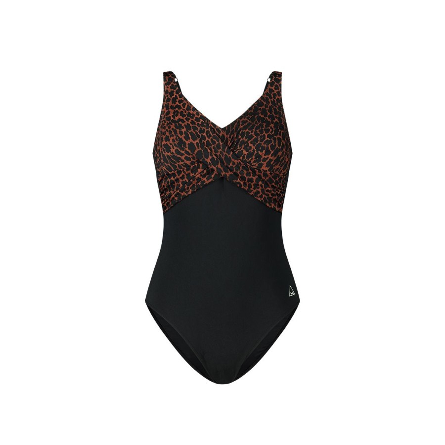 Dames Tencate Zwempakken | Twisted Swimsuit Leopard