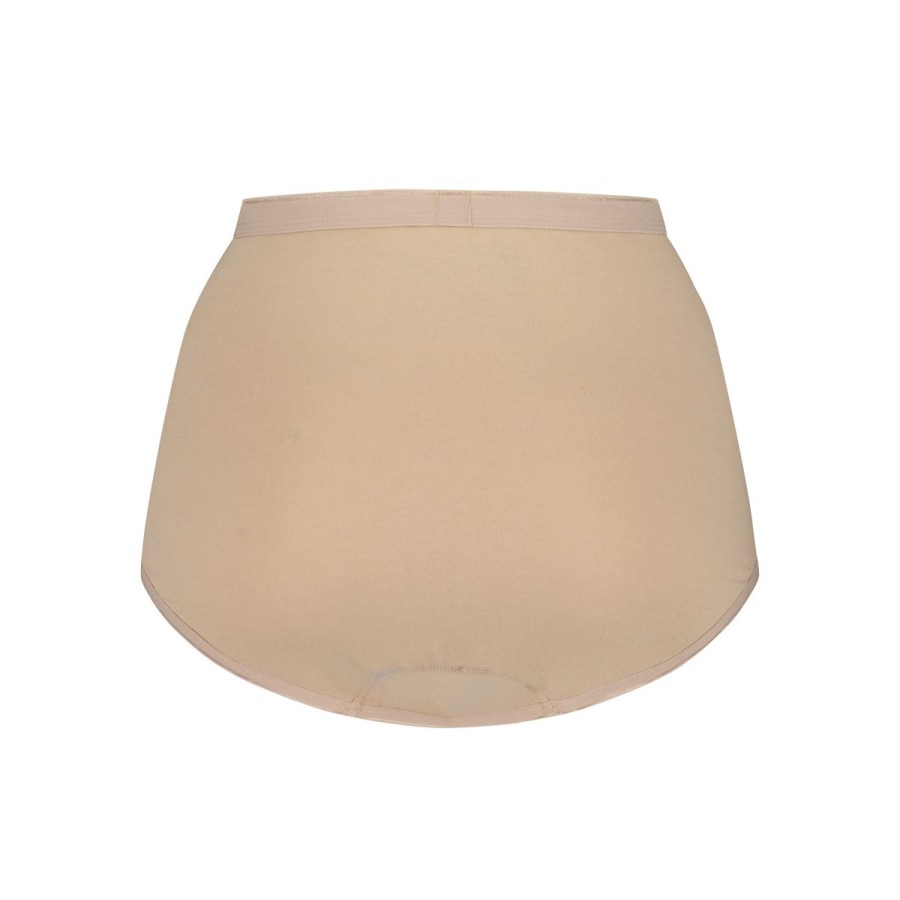 Dames Tencate Dames Slips | High Waist Beige 2 Pack