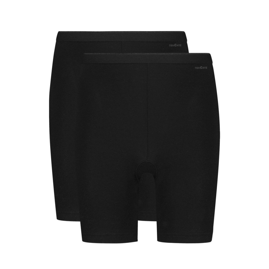 Dames Tencate Dames Slips | Long Shorts Zwart 2 Pack