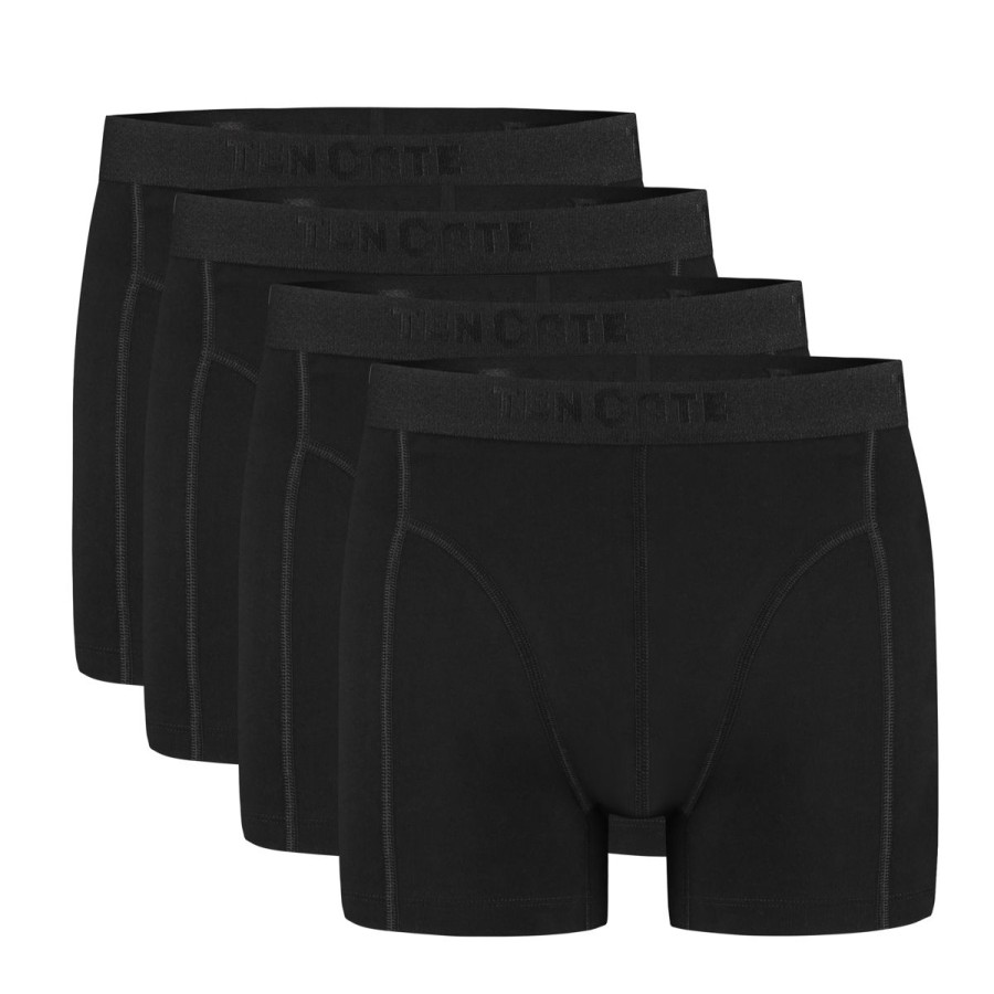 Heren Tencate Heren Onderbroeken | Shorts Zwart 4 Pack