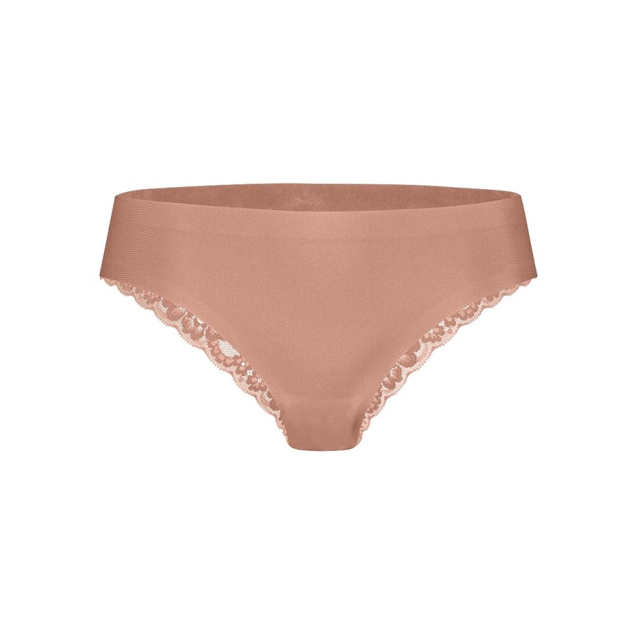 Dames Tencate Dames Slips | Brazilian Met Kant Pink Nut