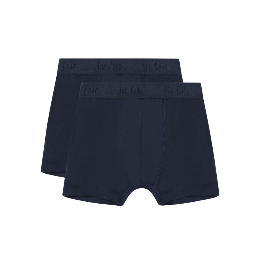 Kinderen Tencate Jongens Boxershorts | Shorts Navy 2 Pack