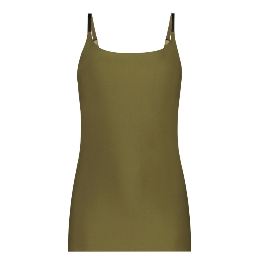 Dames Tencate Dames Tops | Spaghetti Top Olive Green