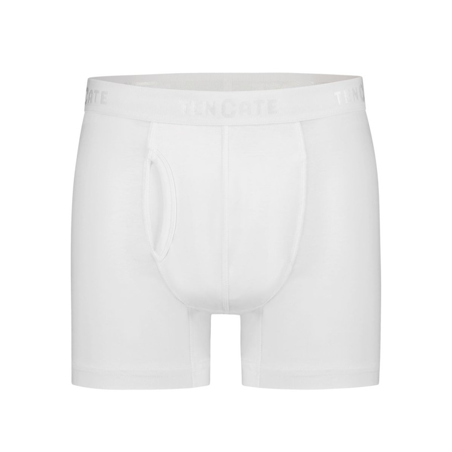 Heren Tencate Heren Onderbroeken | Shorts Met Gulp Wit 2 Pack