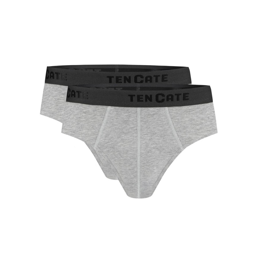 Heren Tencate Heren Onderbroeken | Slip Grey Melange 2 Pack