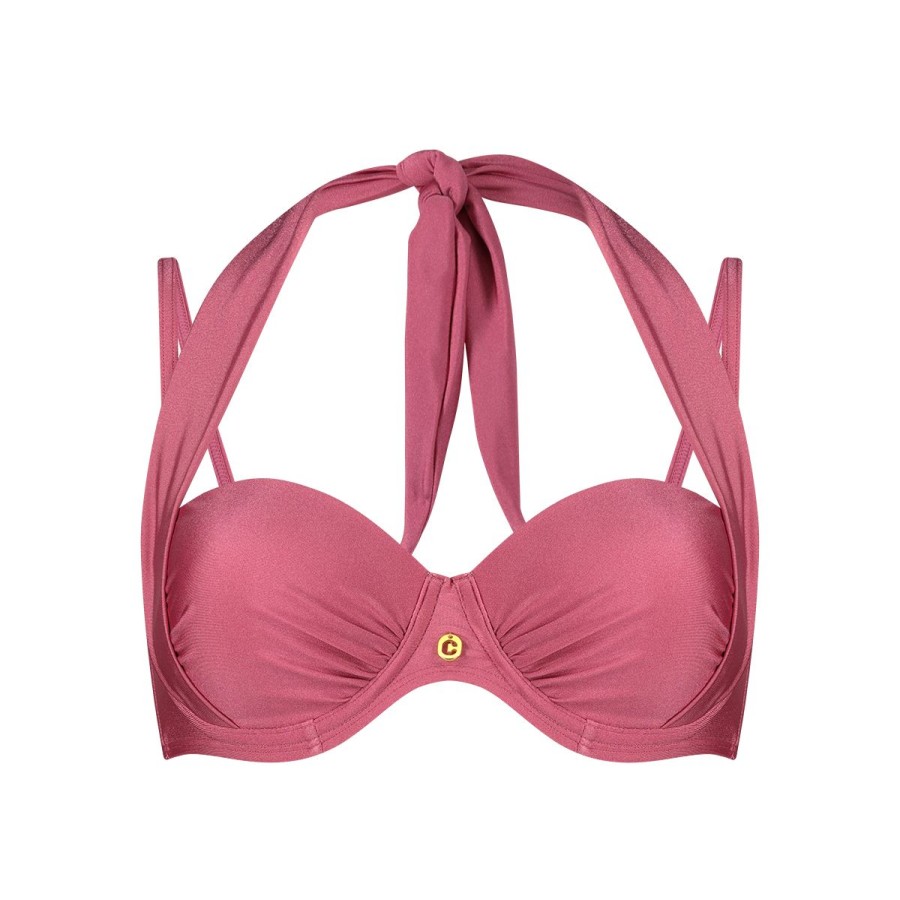 Dames Tencate Bikini'S | Multiway Bikinitop Summer Pink