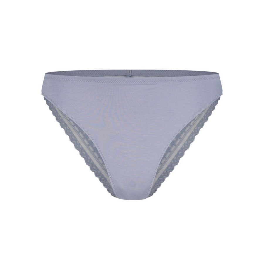 Dames Tencate Dames Slips | Slip Met Kant Dove Blue