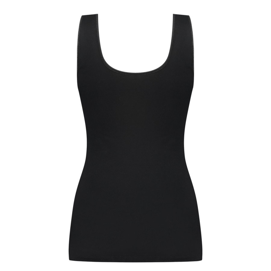 Dames Tencate Dames Tops | Singlet Met Kant Zwart