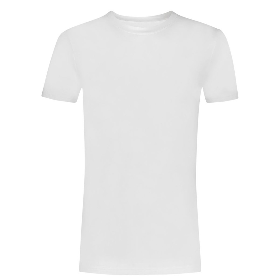 Heren Tencate Heren Ondershirts | T-Shirt High Neck Wit 2 Pack