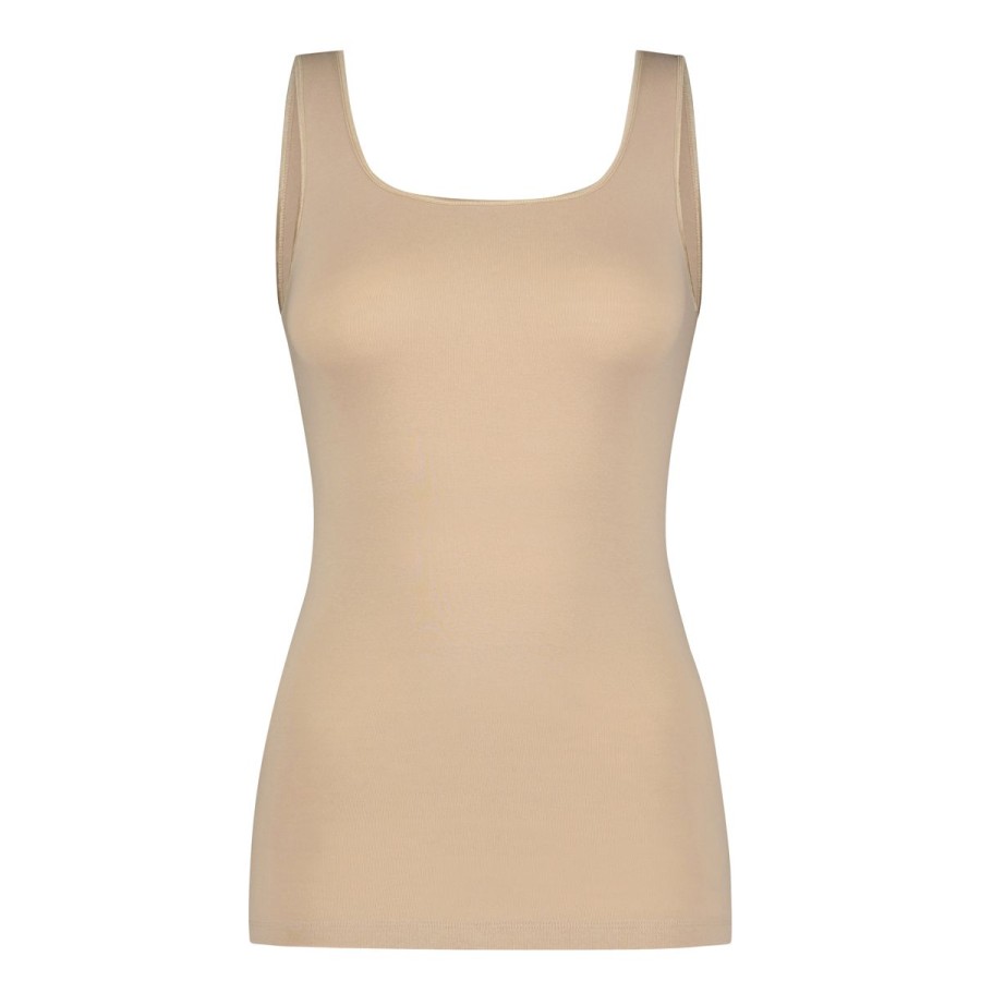 Dames Tencate Dames Tops | Singlet Beige