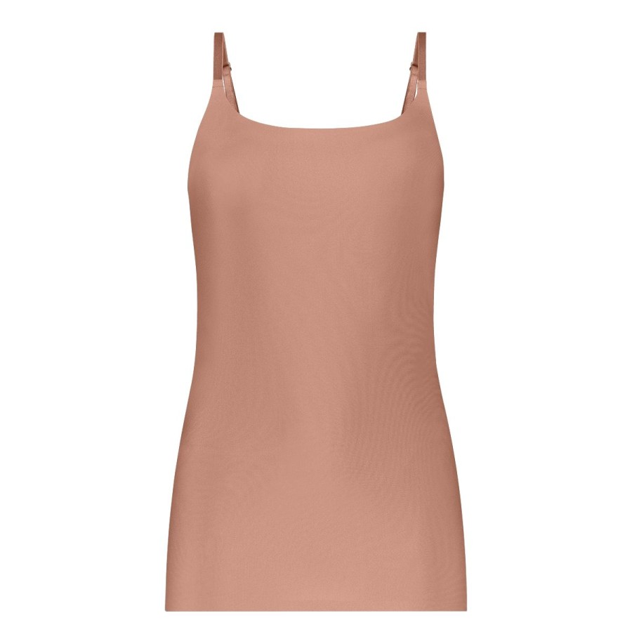 Dames Tencate Dames Tops | Spaghetti Top Pink Nut