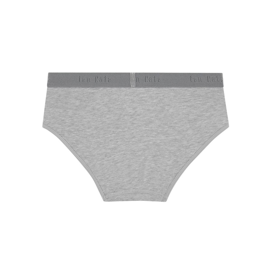 Kinderen Tencate Meisjes Slips | Hipster Grey Melange 2 Pack