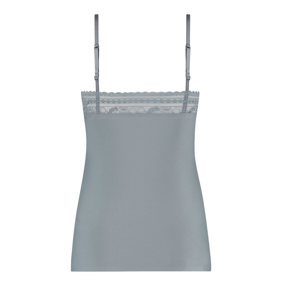 Dames Tencate Dames Tops | Spaghetti Top Lace Dove Blue