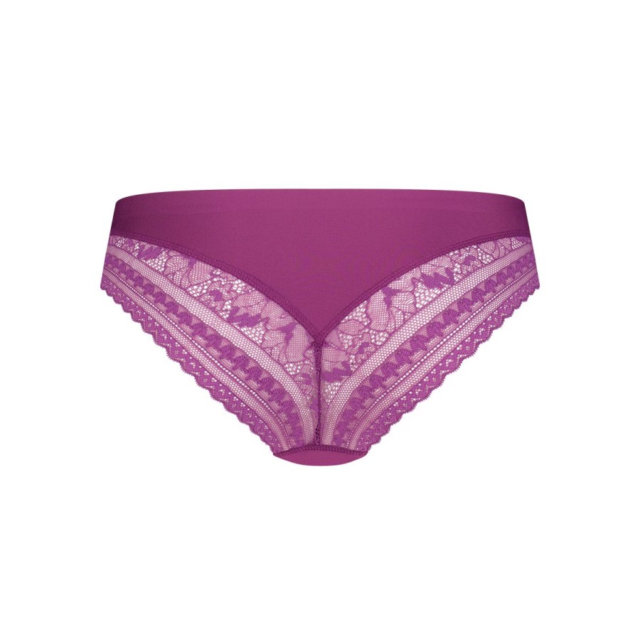 Dames Tencate Dames Slips | Brazilian Met Kant Purple