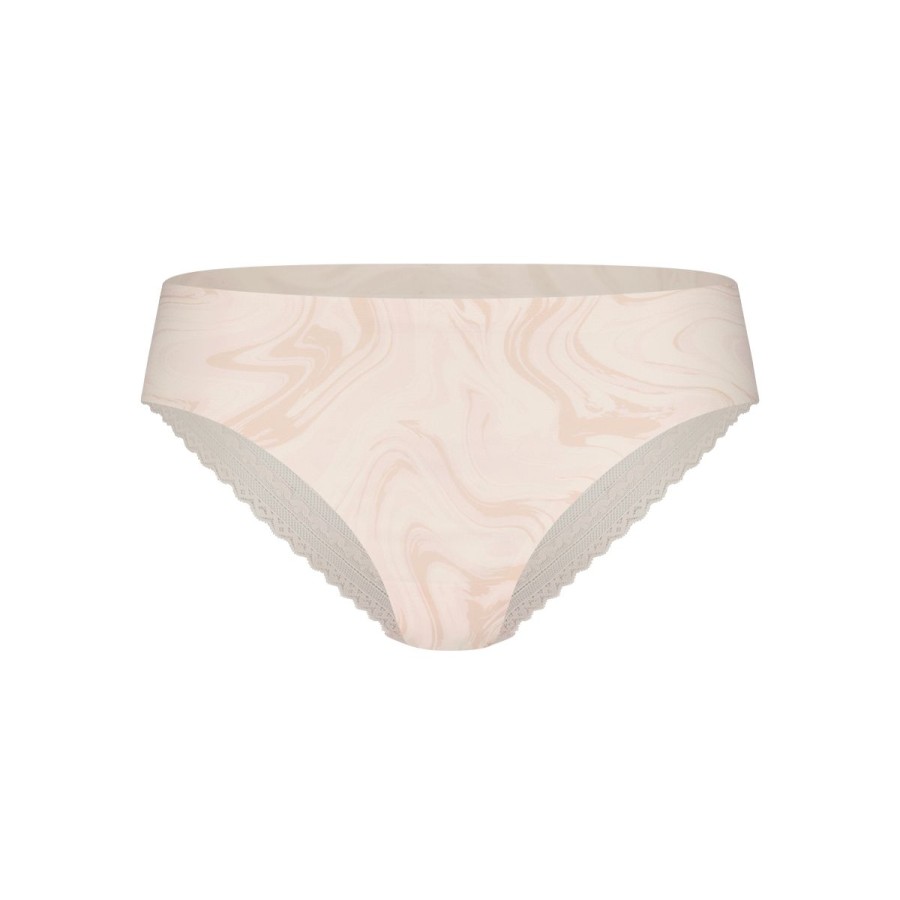 Dames Tencate Dames Slips | Brazilian Met Kant Swirle Soft Pink