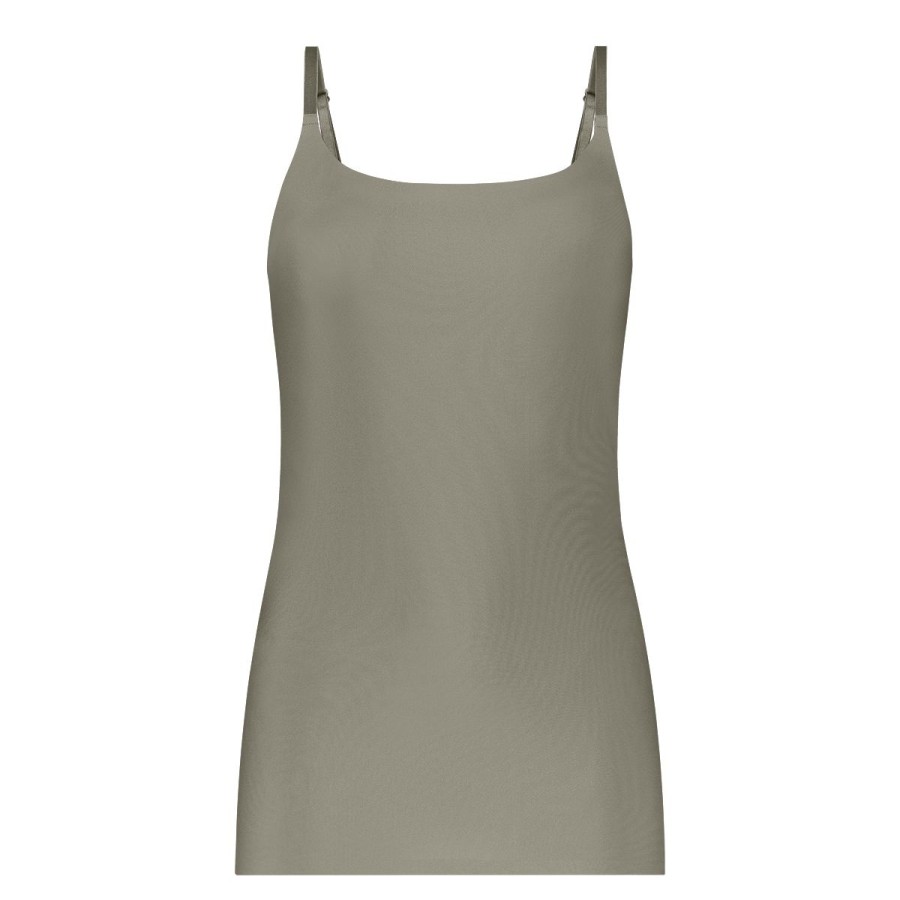 Dames Tencate Dames Tops | Spaghetti Top Dusty Green