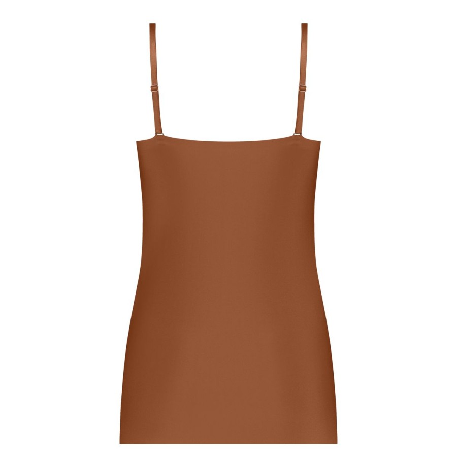 Dames Tencate Dames Tops | Spaghetti Top Pecan