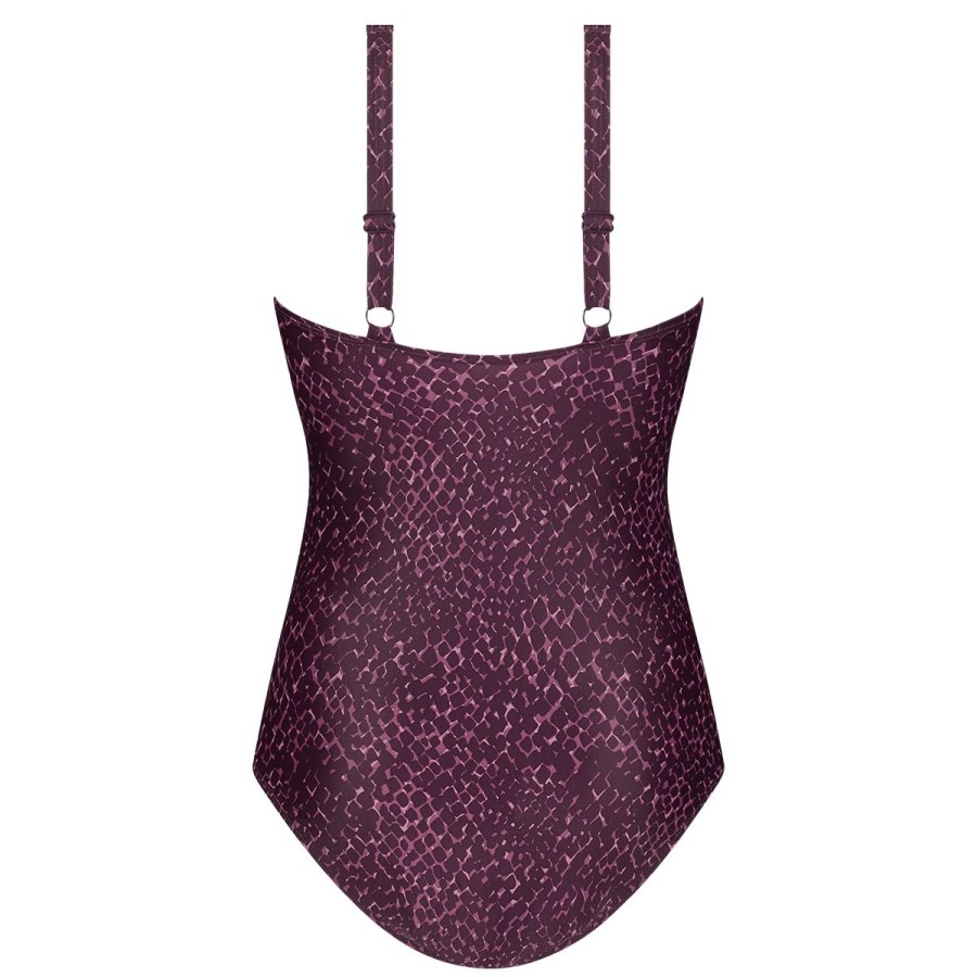 Dames Tencate Zwempakken | Badpak Shape Snake Purple