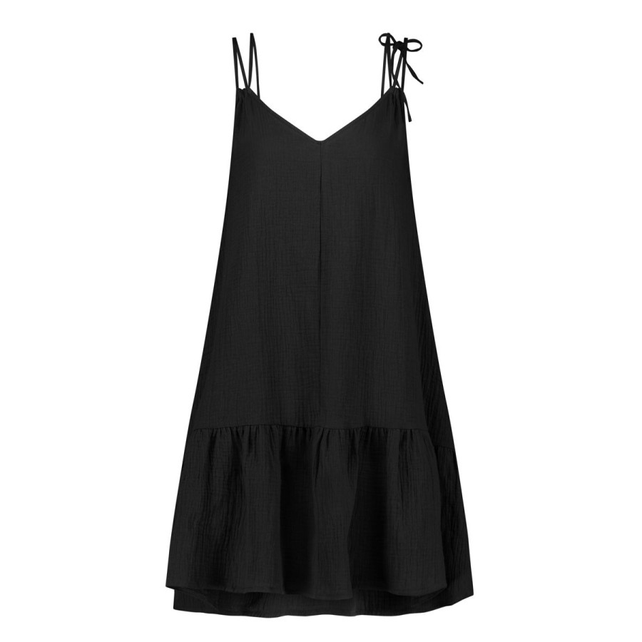 Dames Tencate Strandkleding | Spaghetti Dress Black