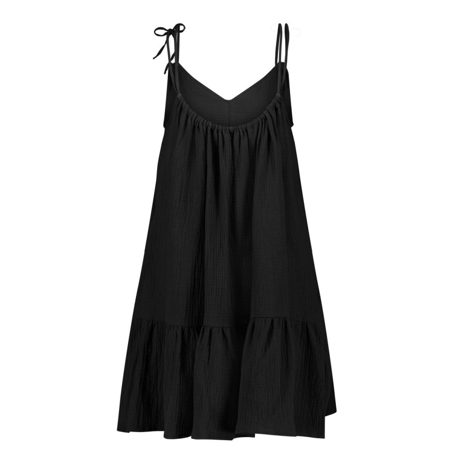 Dames Tencate Strandkleding | Spaghetti Dress Black