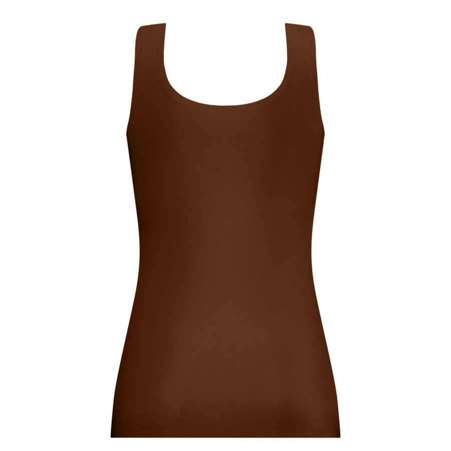 Dames Tencate Dames Tops | Singlet Met Kant Coconut