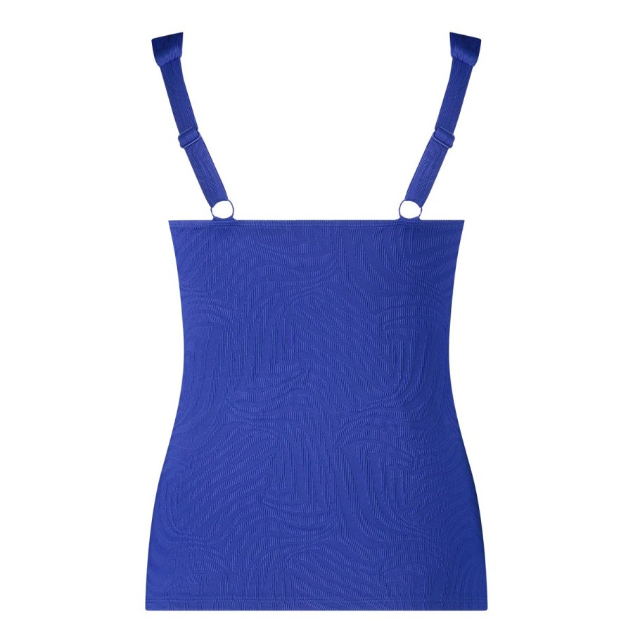 Dames Tencate Tankini'S | Twisted Bikini Top Blue Waves