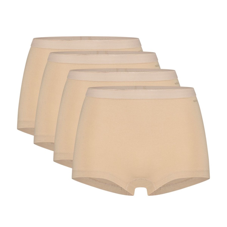 Dames Tencate Dames Slips | Shorts Beige 4 Pack