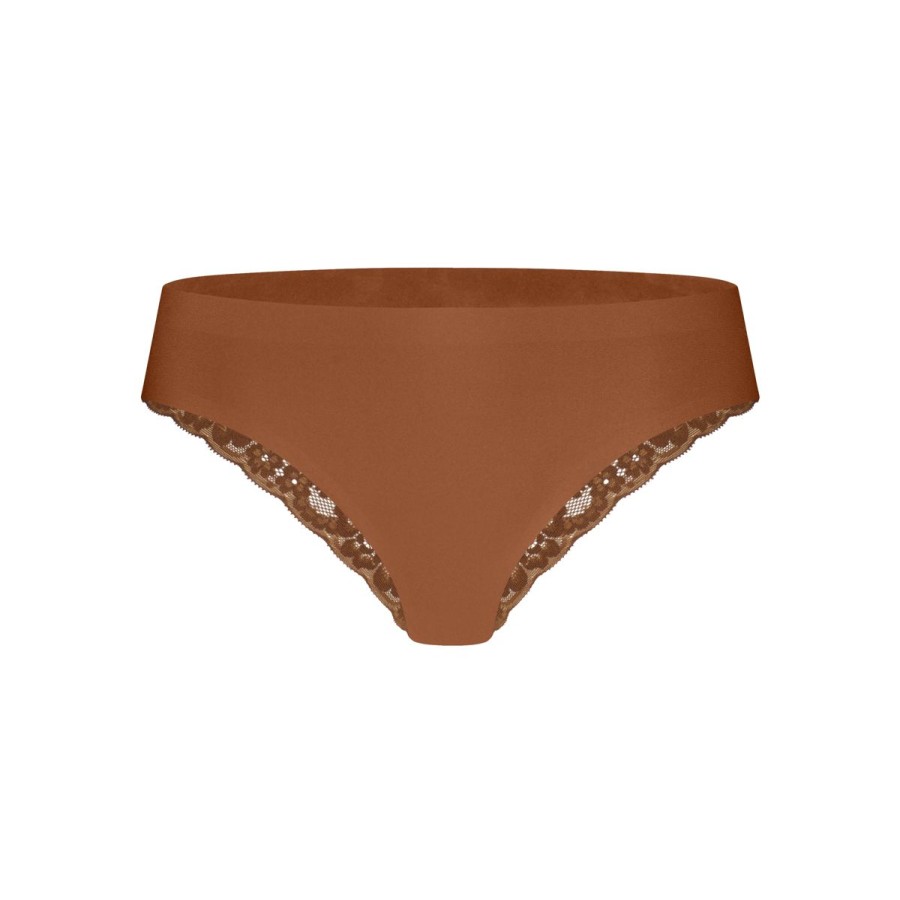 Dames Tencate Dames Slips | Brazilian Met Kant Pecan