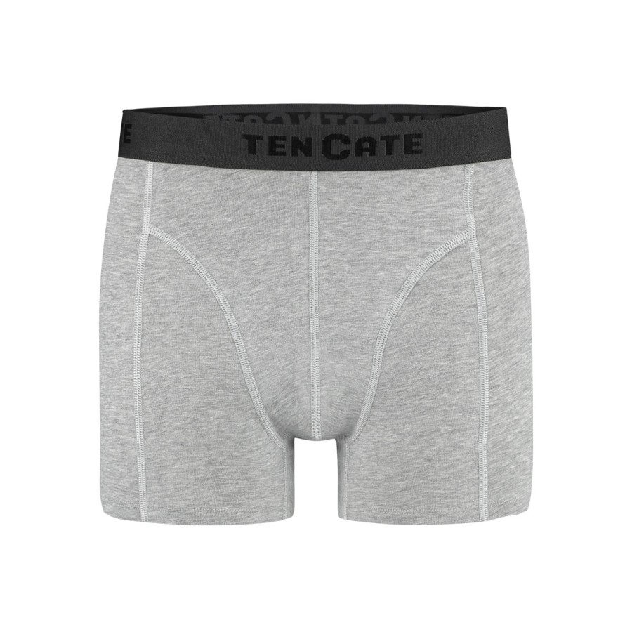 Heren Tencate Heren Onderbroeken | Shorts Grey Melange 2 Pack