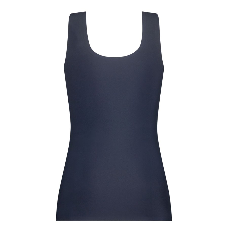 Dames Tencate Dames Tops | Singlet Met Kant Dark Navy