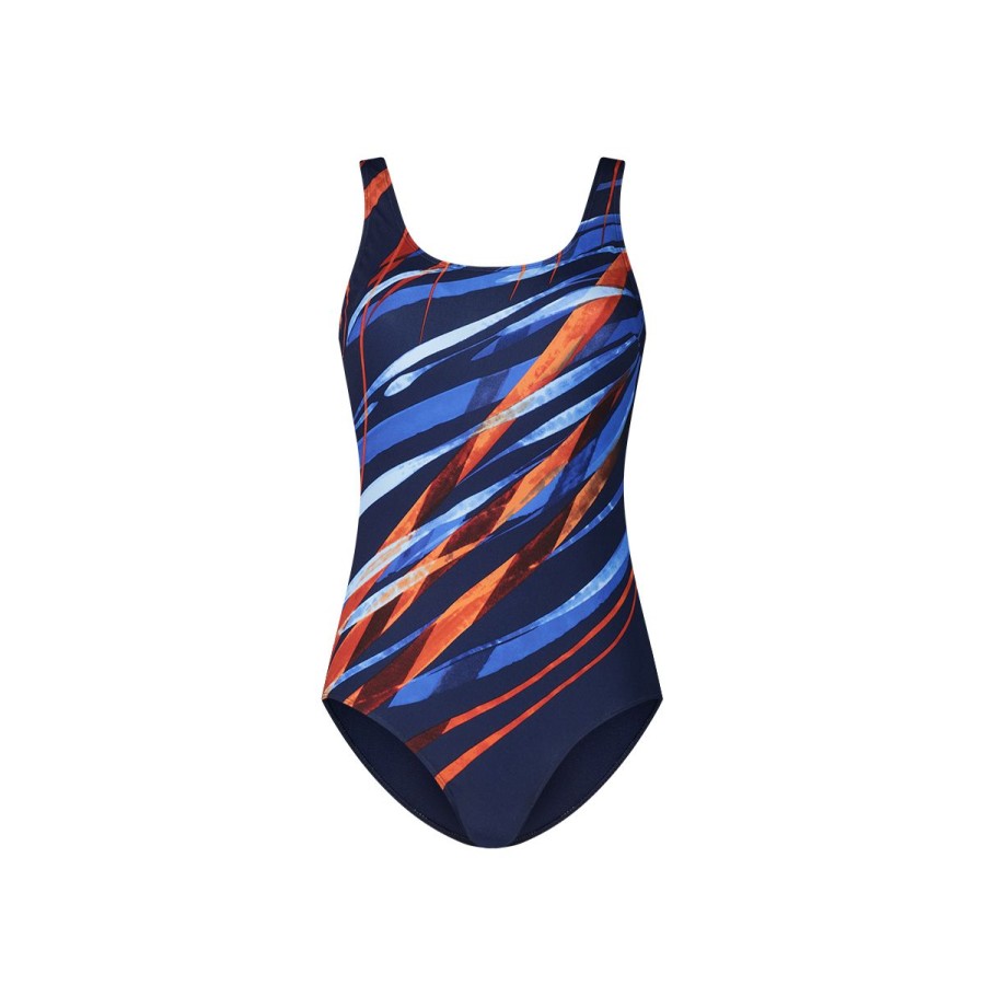 Dames Tencate Zwempakken | Badpak Soft Cup Sporty Stripes