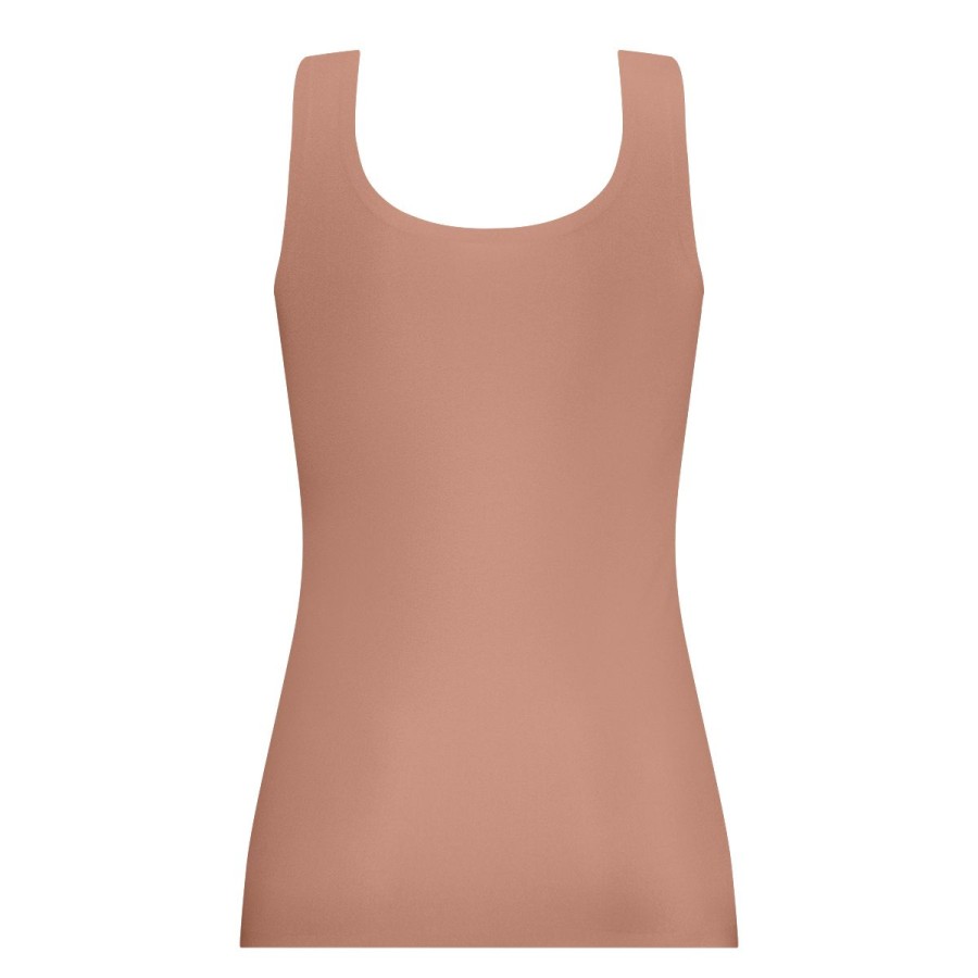 Dames Tencate Dames Tops | Singlet Met Kant Pink Nut