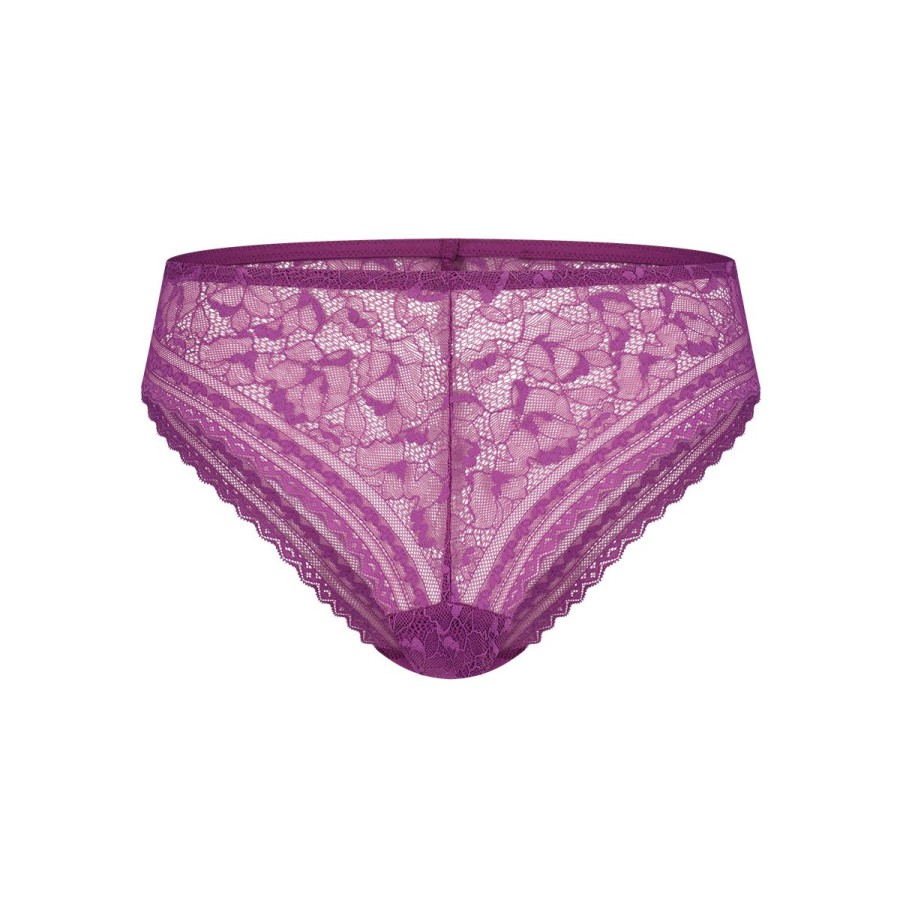 Dames Tencate Dames Slips | Hipster Met Kant Purple