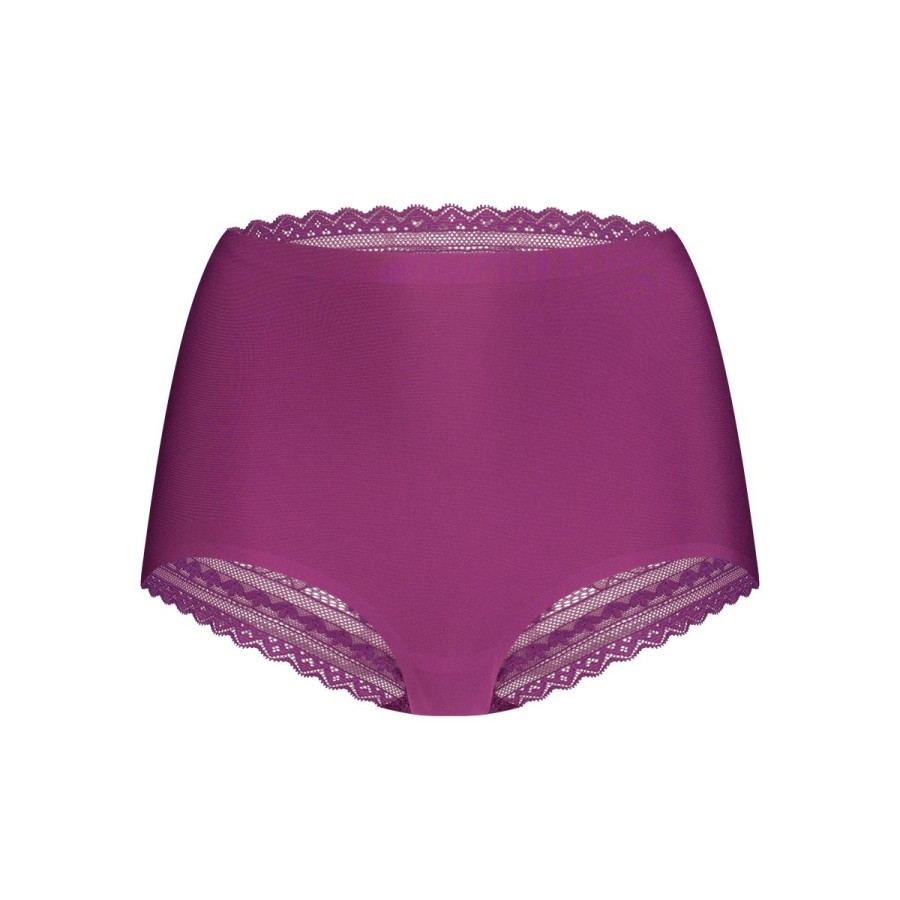 Dames Tencate Dames Slips | Maxi Met Kant Purple