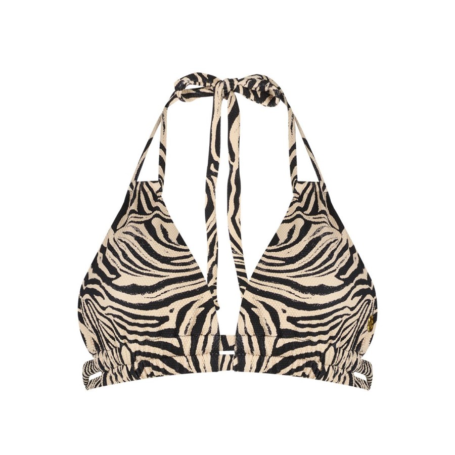 Dames Tencate Bikini'S | Slide Triangle Bikini Top Zebra