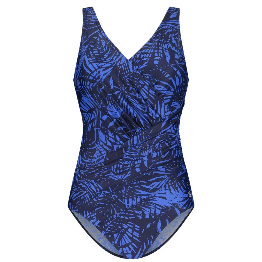 Dames Tencate Zwempakken | Badpak V-Neck Shape Rainforest Navy