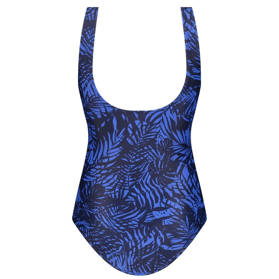 Dames Tencate Zwempakken | Badpak V-Neck Shape Rainforest Navy