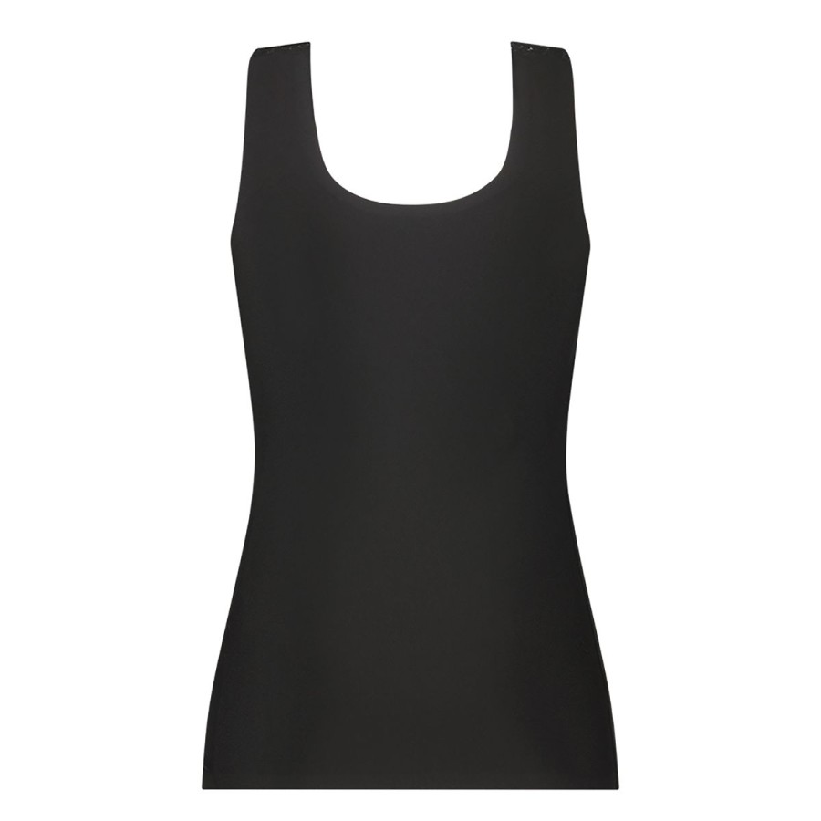 Dames Tencate Dames Tops | Singlet Met Kant Zwart