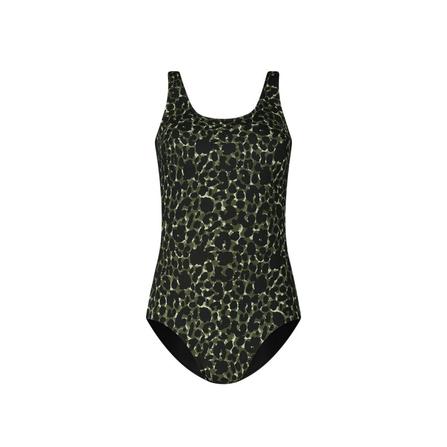 Dames Tencate Zwempakken | Prothese Badpak Animal Spots Green