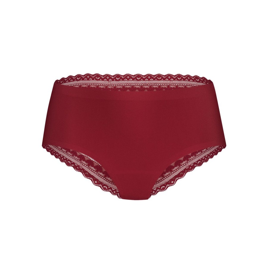 Dames Tencate Dames Slips | Hipster Met Kant Beet Red