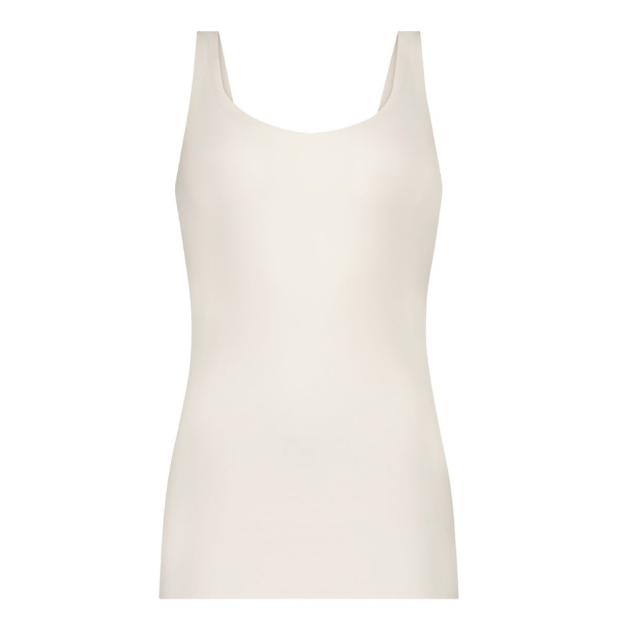 Dames Tencate Dames Tops | Singlet 2-Way Off White